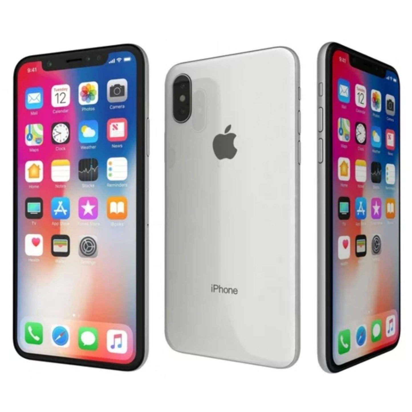 iPhone X Plata 64GB (Desbloqueado) Usado