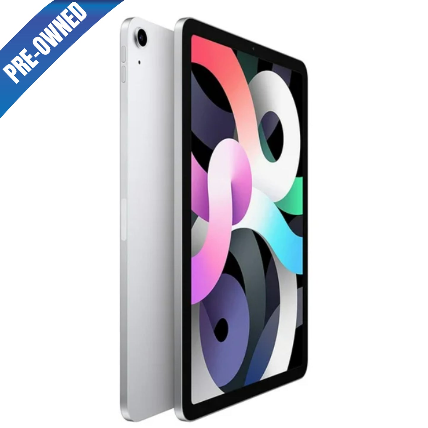 iPad Air 4th Gen, 10.9" 64GB Silver (Cellular Unlocked + Wi-Fi) Pre-Owned
