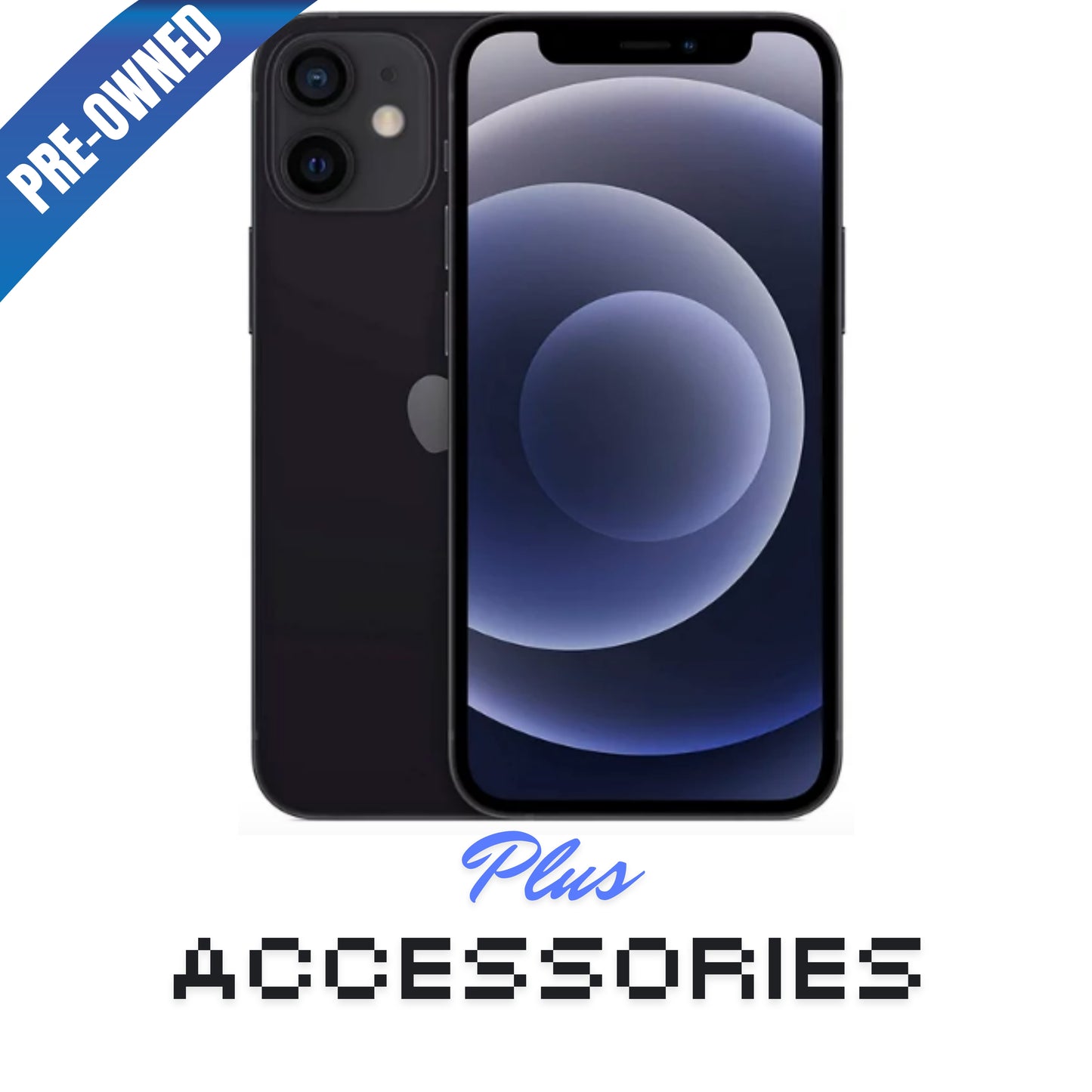 iPhone 12 Black Unlocked 64GB - Pre-Owned Bundle