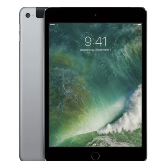 iPad Mini de 4.ª generación, 7,9" y 128 GB en gris espacial (celular desbloqueado + Wi-Fi) usado