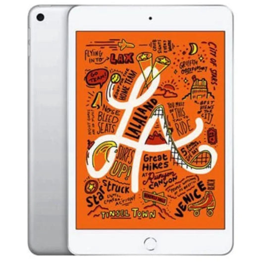 iPad Mini 5th Gen, 7.9" 64GB Silver (Cellular Unlocked + Wi-Fi) Pre-Owned