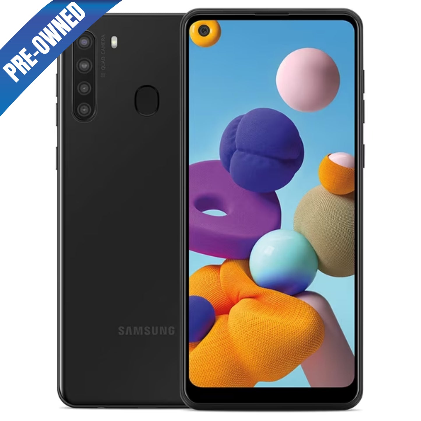 Samsung A21 Black 32GB (Unlocked) Pre-Owned