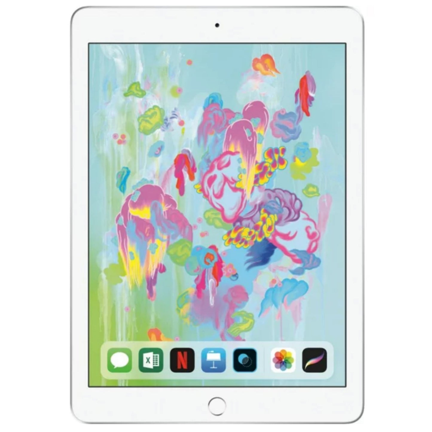 iPad de 6.ª generación, 9,7" y 32 GB plateado (celular desbloqueado + Wi-Fi) usado
