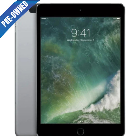 iPad Mini 4th Gen, 7.9" 128GB Space Gray (Cellular Unlocked + Wi-Fi) Pre-Owned